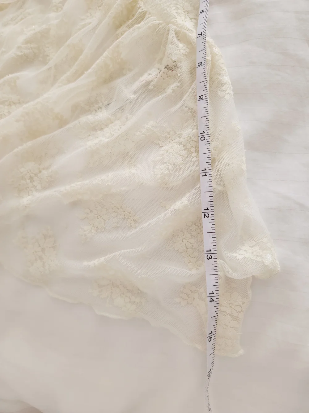 Free People Sheer Lace Long-Sleeve Top in Ivory